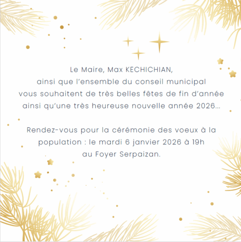 voeux 2026..