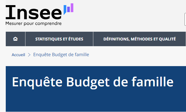 enquete insee budget